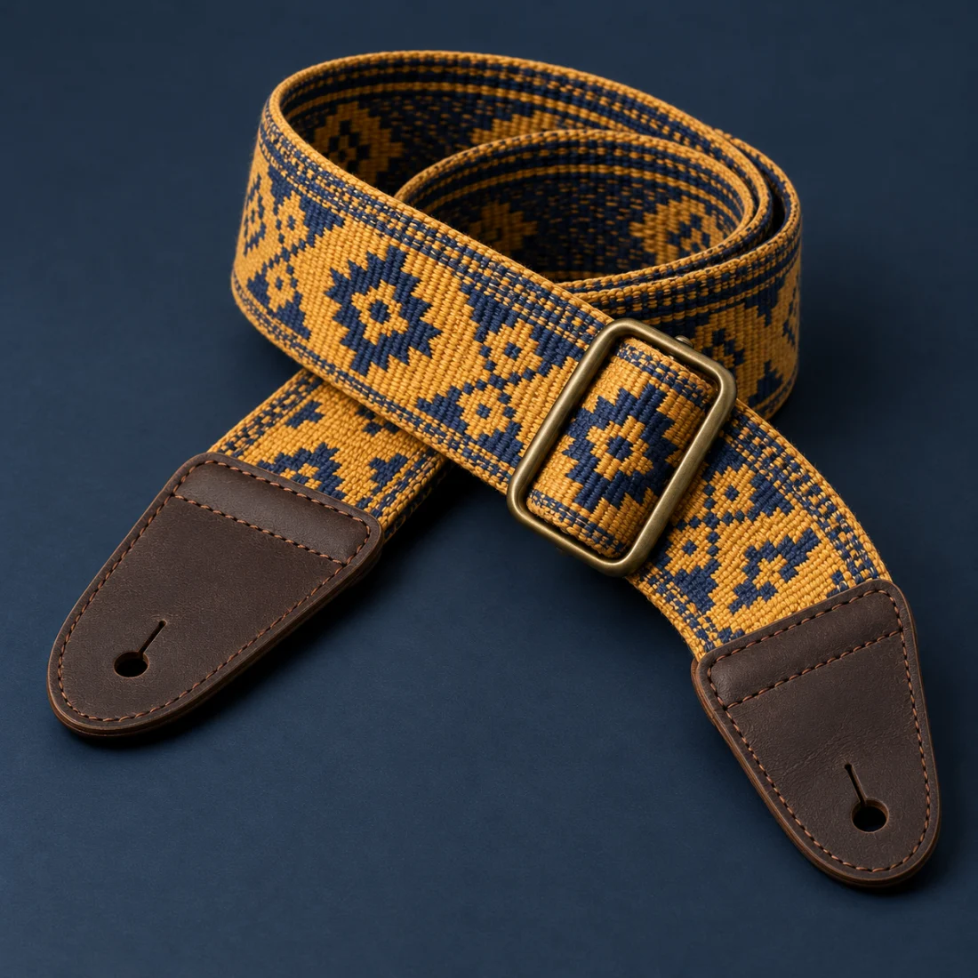 Woven guitar strap